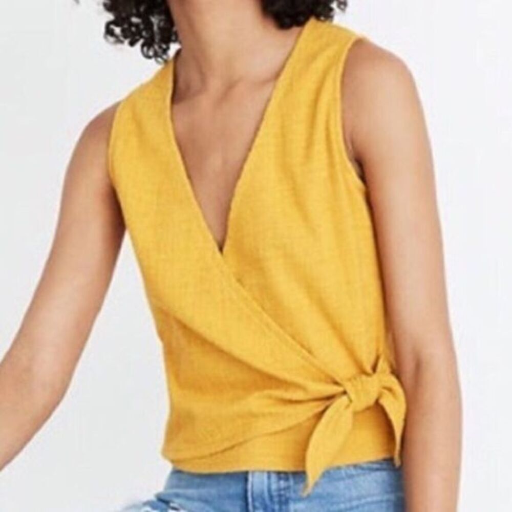 ‎NWT madewell top Wrap-Tie Tank Top